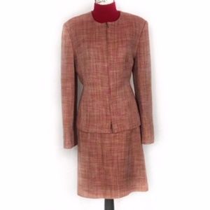 Valerie Stevens Reddish Tweed 2 Piece Suit